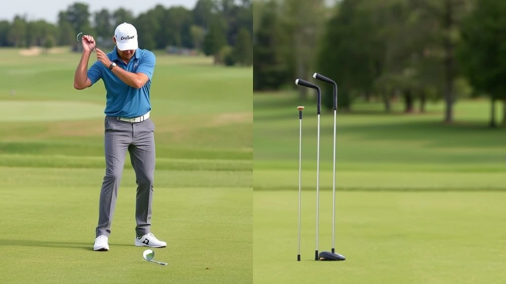 Well-maintained golf course landscape showing fairway, bunkers, and green with natural scenery, professional turf conditions, peaceful recreational environment