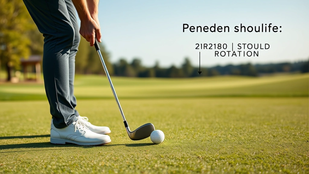 Golfer executing smooth putting stroke on green, focus on pendulum-like shoulder rotation, ball on green near hole, demonstrating proper putting technique and concentration, realistic daylight conditions