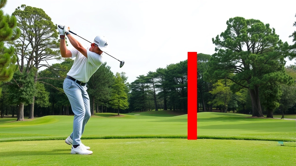 Golfer executing downswing with proper weight transfer and sequential uncoiling motion, showing dynamic athletic movement on manicured golf course
